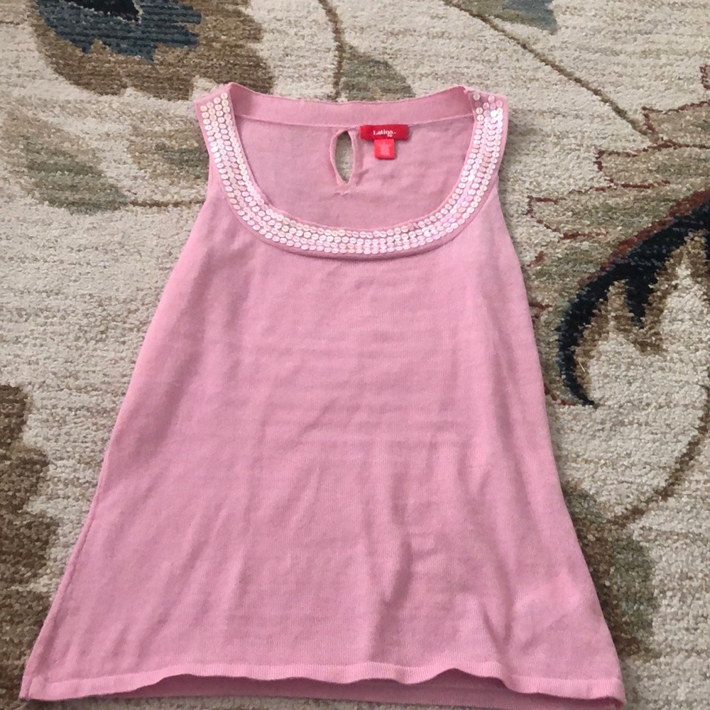 Cute lightweight dressy tank size small